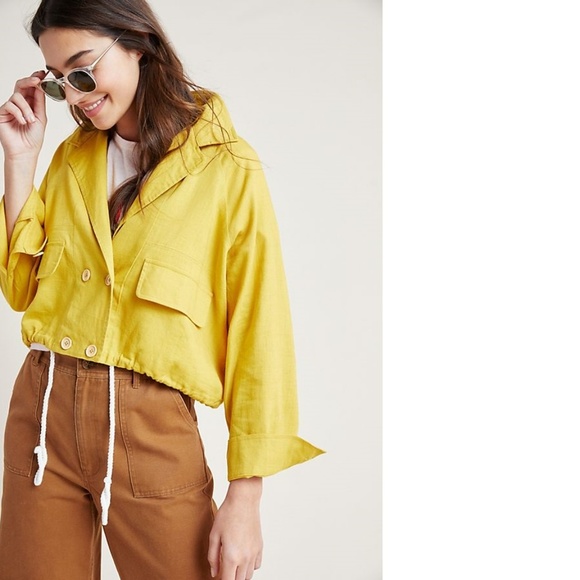 NEW Anthropologie Lucille Cropped Anorak - Picture 6 of 7